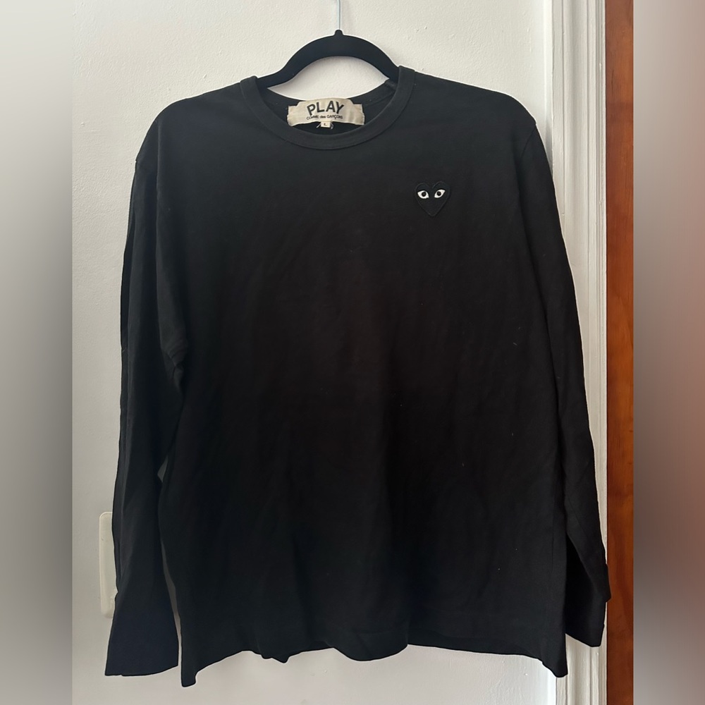 CDG Play Black Longsleeve Tee